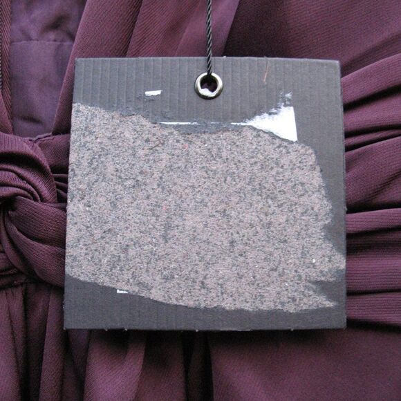 Mac Duggal 2647 Womens Plum Front Twist Puff Sleeve Jumpsuit Pants - Picture 11 of 12